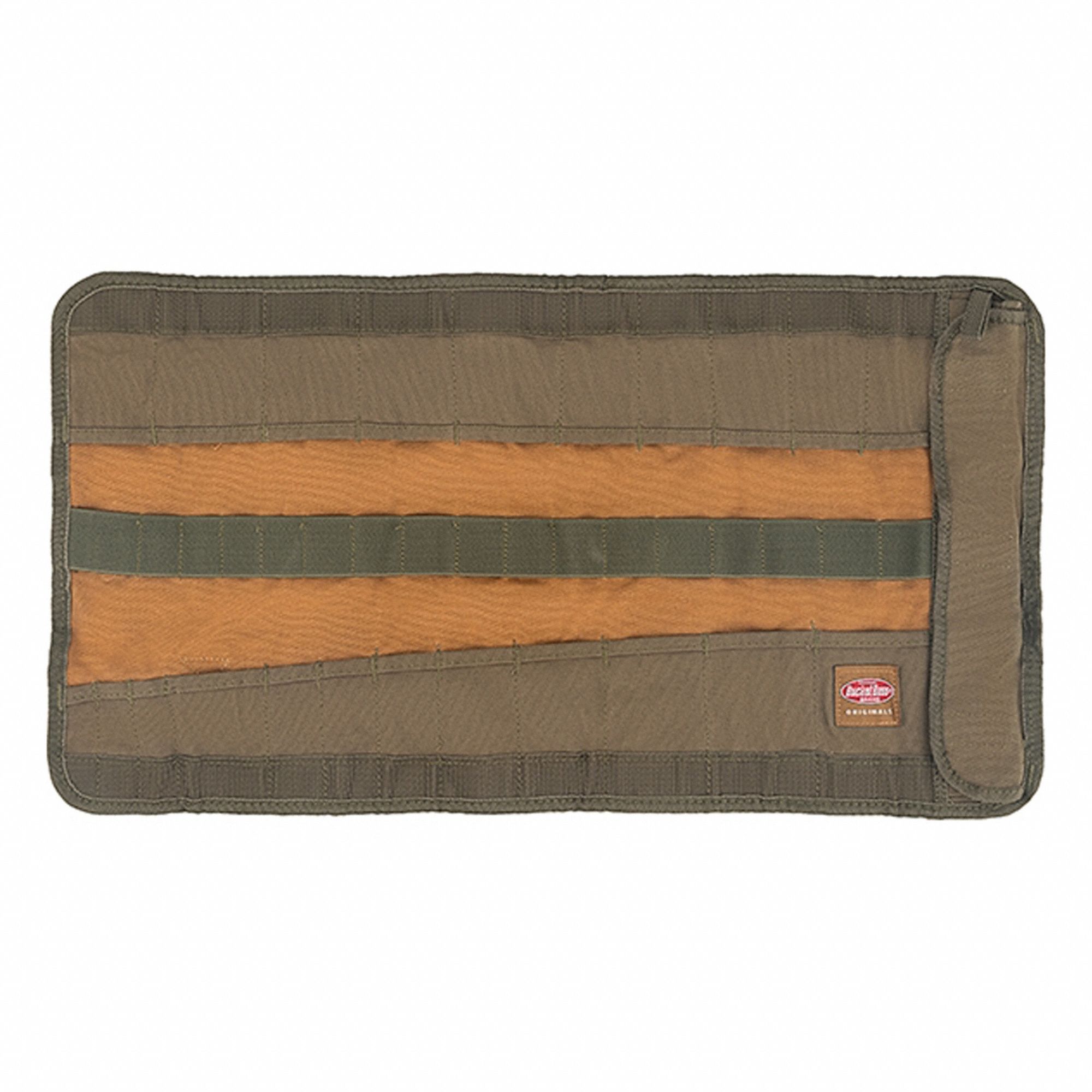 TOOL HOLSTER,BROWN/GREEN,25 PCKTS,4IN W