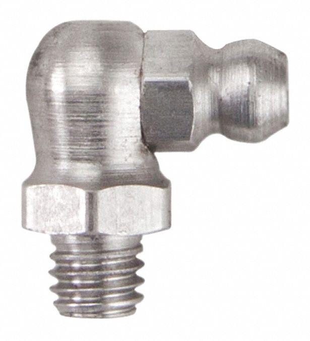 WESTWARD Standard Grease Fitting, M61.00mm Metric, 90.0 °, Unfinished