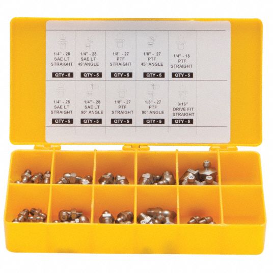  Swpeet 300Pcs Plastic Grease Fitting Cap Assortment