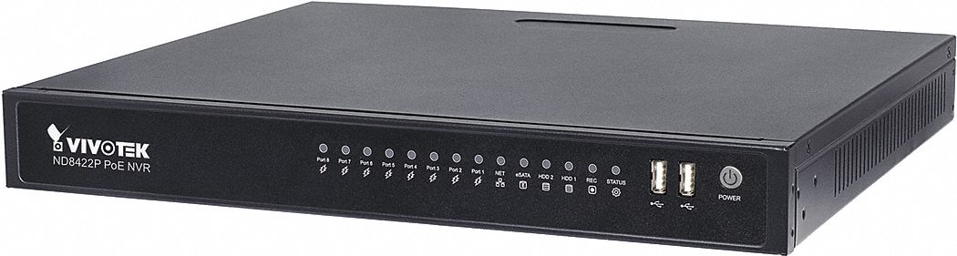 Network Video Recorder: 16 IP Camera Inputs, 1923 x 1080/1280 x 720