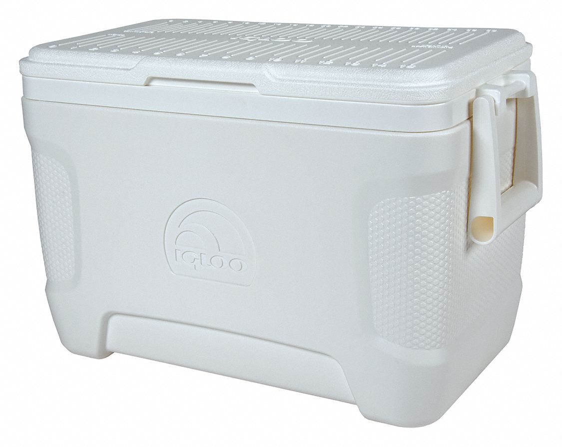 IGLOO, 25 qt Cooler Capacity, 20 5/16 in Exterior Lg, Chest Cooler