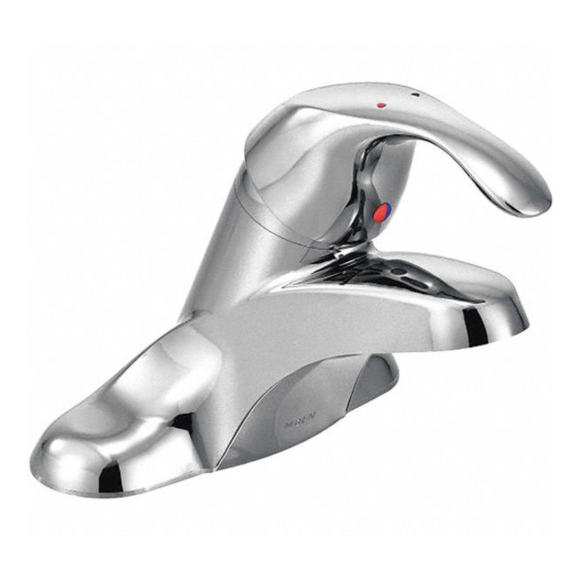 Low Arc Bathroom Faucet: M-Bition, Brass, Chrome Finish, 1.2 gpm Flow Rate, Centerset, Arc