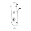 Bathtub Spout, Fixed Showerhead & Handheld Showerhead Faucet Combinations