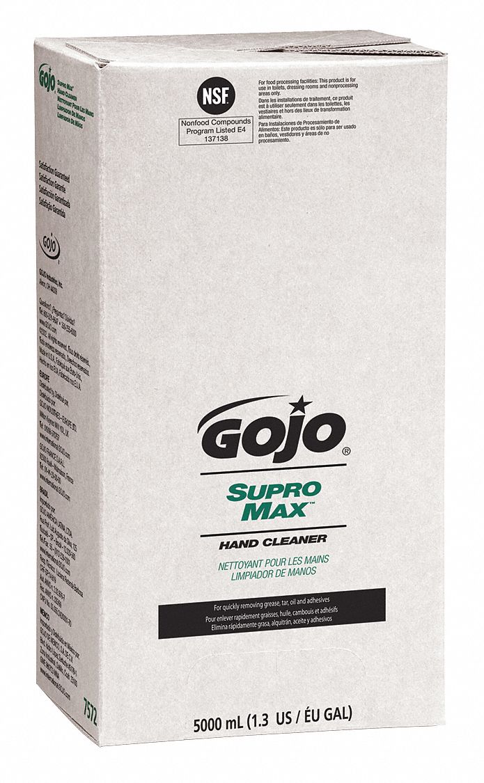 GOJO Hand Cleaner 5,000 mL Size, Requires Dispenser, Supro Max
