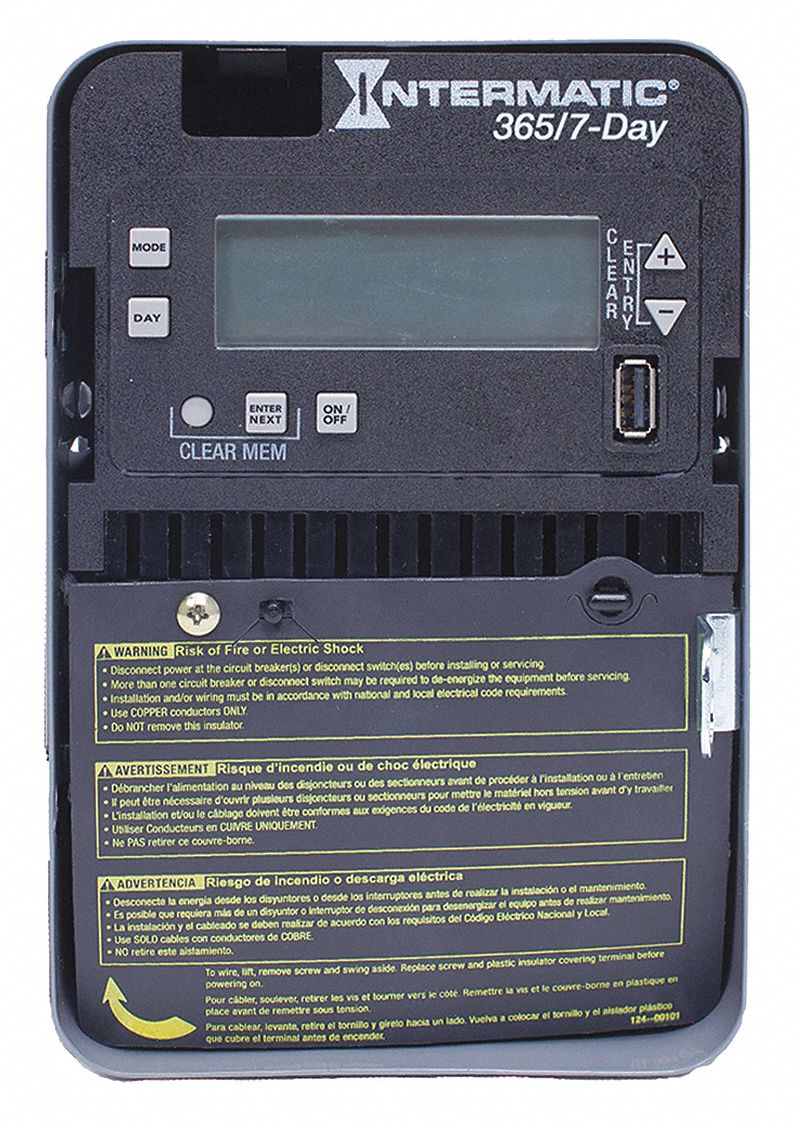 INTERMATIC Electronic Timer 7 365 Days Number Of Channels 1 SPDT