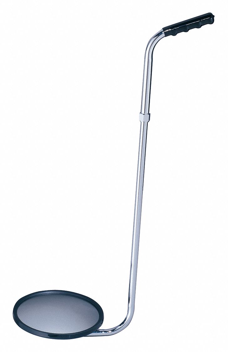 SEE ALL INDUSTRIES Round Inspection Mirror, 6 Mirror Size (In.), 30