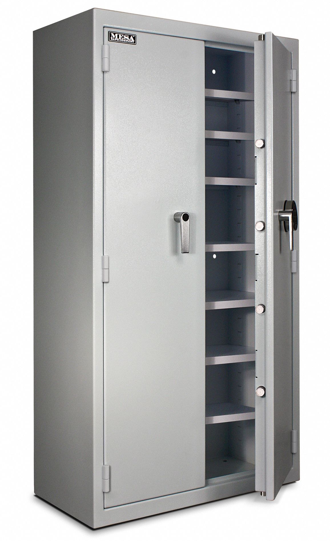 MESA SAFE COMPANY Medical Storage Cabinet: White, 13.7 lb Capacity, 60 ...