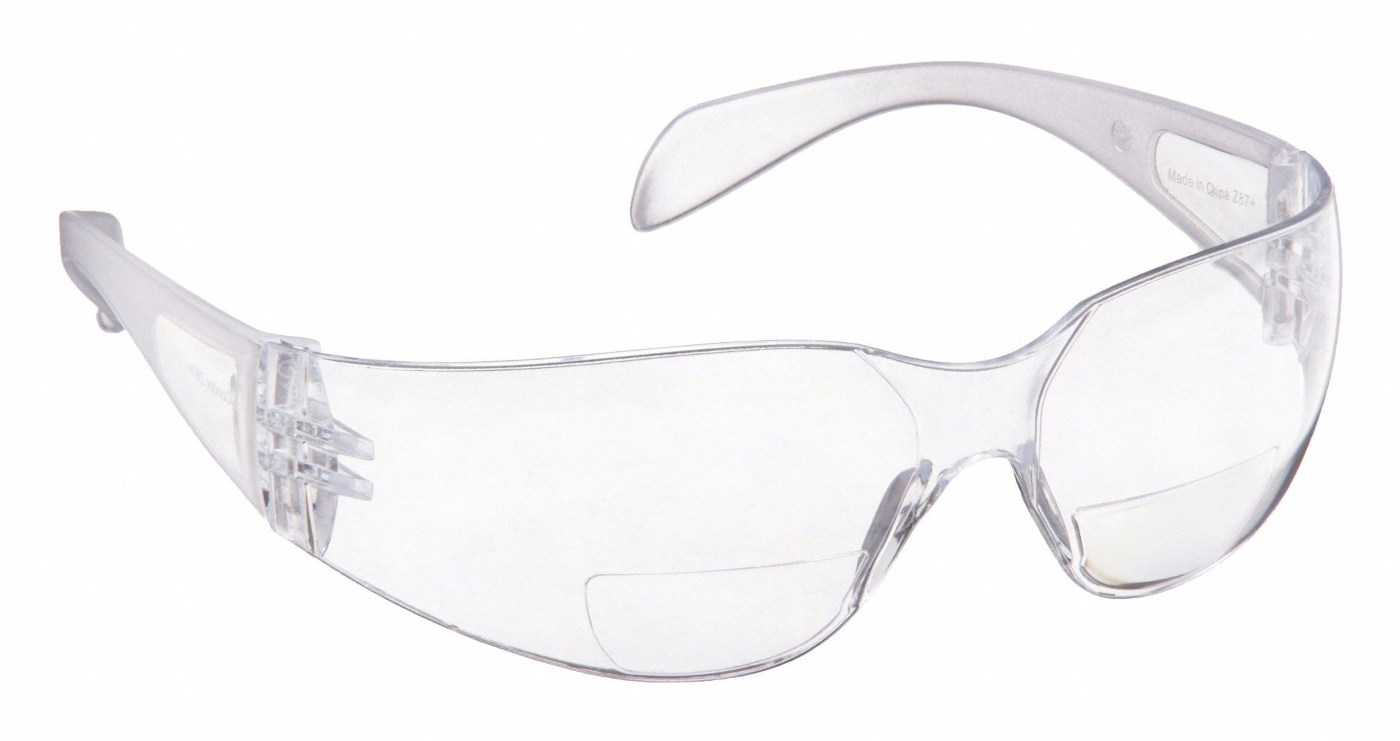 LUNETTES DE LECTURE, SANS MONTURE, ENVELOPPANTES, POLYCARBONATE, ANTIBUÉE, TRNSP, +2,00, BIFOCALES