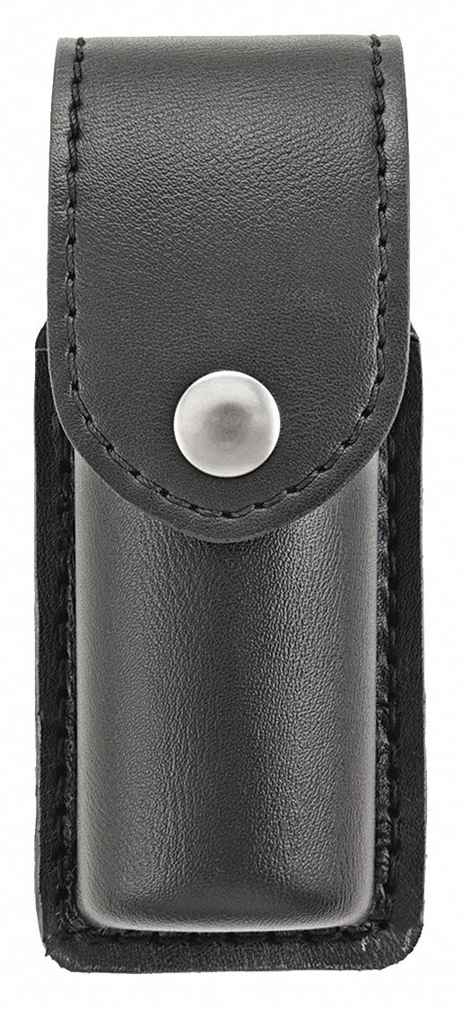 Pepper Spray Holster: Synthetic Leather, Snap Closure