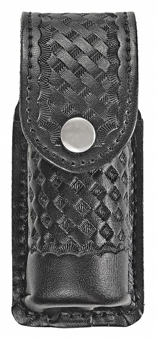 Pepper Spray Holster: Synthetic Leather, Snap Closure