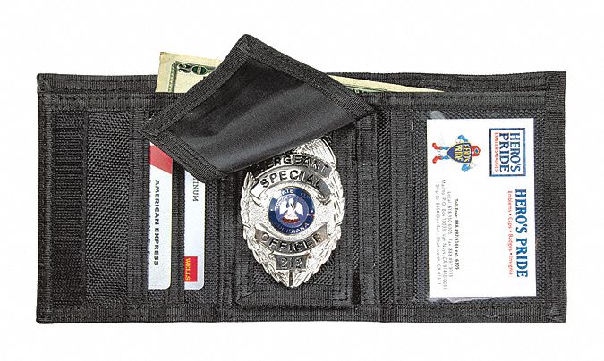 Badge Holder: Black, Nylon