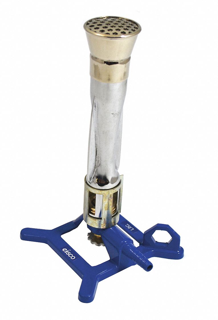 EISCO SCIENTIFIC No Tip Bunsen Burner, Fuel Type LP, 2000 to 3200 Btu