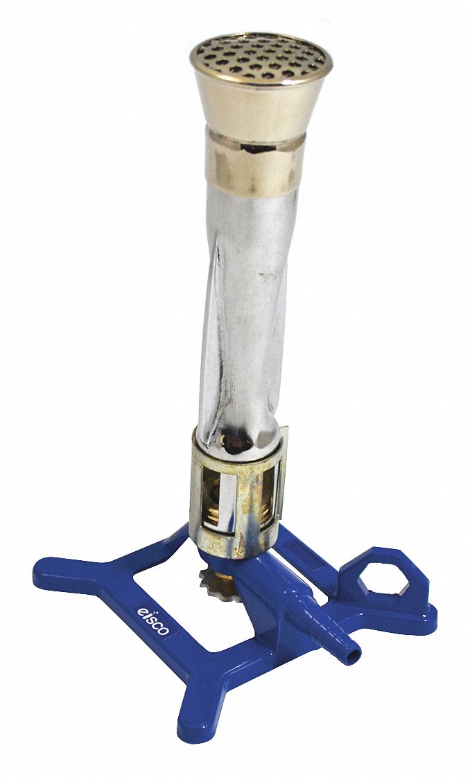 Anti-Tip Bunsen Burner: Meker, Natural, 1, 180 BTU Btu Output - Max, 935 BTU Btu Output - Min