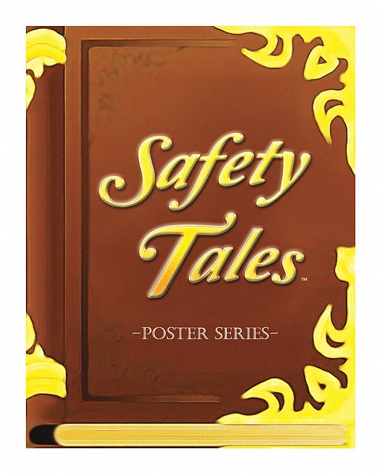 Safety Poster: 21 in x 27 in Nominal Sign Size, Clear Film Laminate, English, Paper, 12 PK