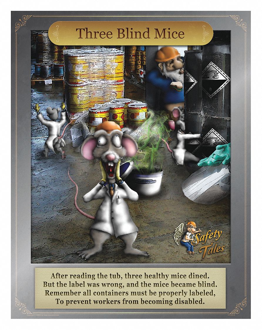 Safety Poster: 21 in x 27 in Nominal Sign Size, Clear Film Laminate, English, Paper