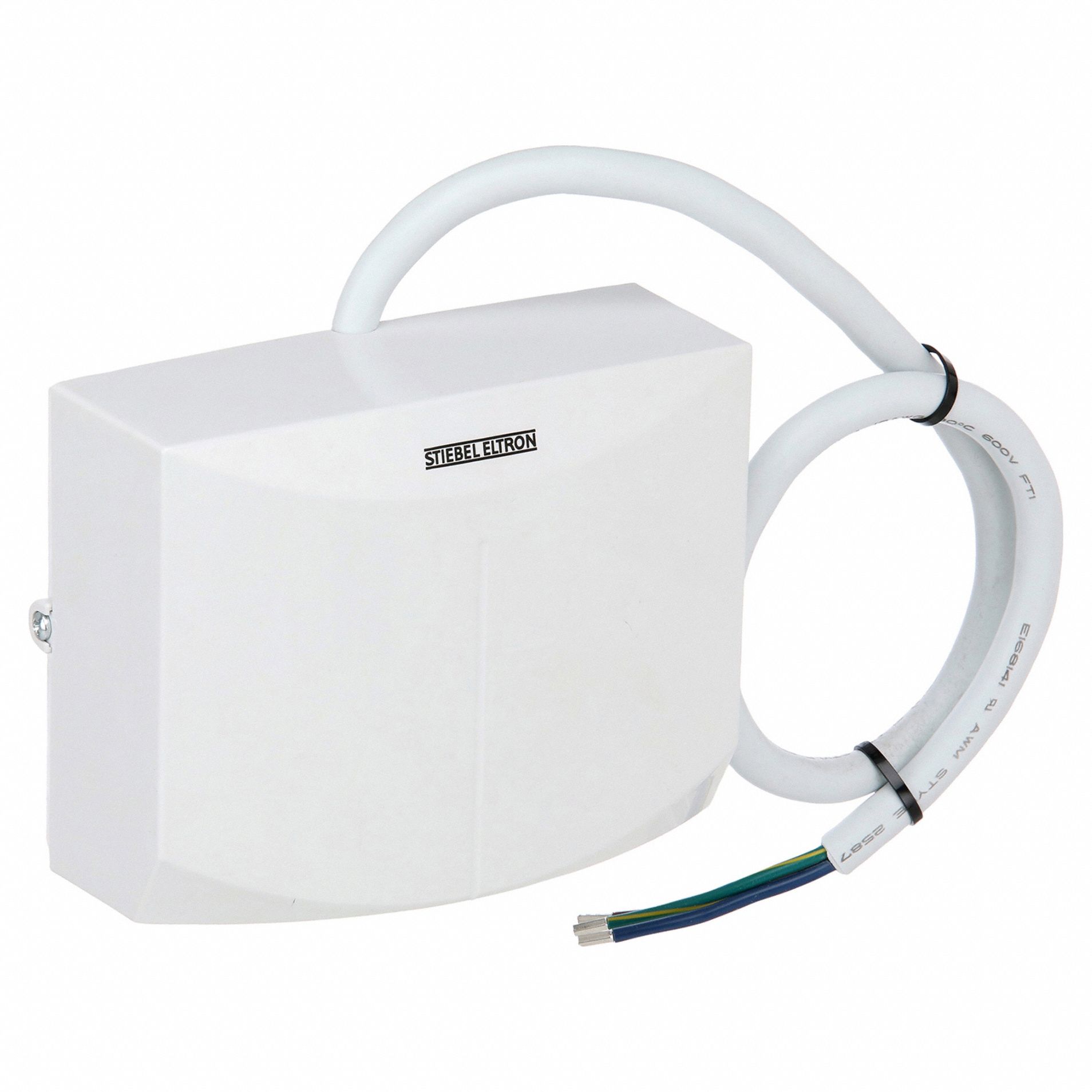 Electric Tankless Water Heater: Indoor, 3, 500 W, 0.5 gpm Max. Flow Rate