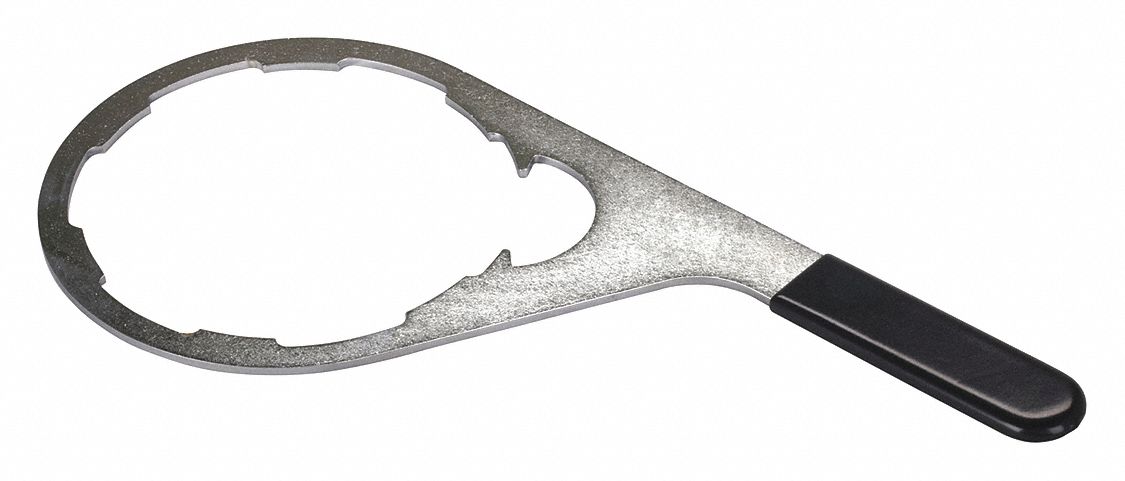 Filter Wrench: Metal/Plastic, Steel Strap, 9 in Strap Wd
