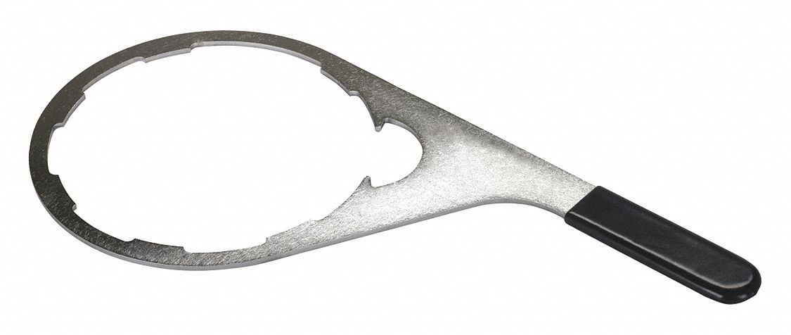 Filter Wrench: Metal/Plastic, Steel Strap, 9 in Strap Wd