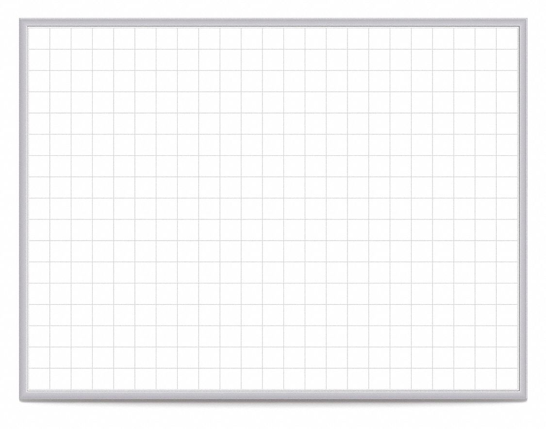Dry Erase Board, Magnetic, Steel, 36"W