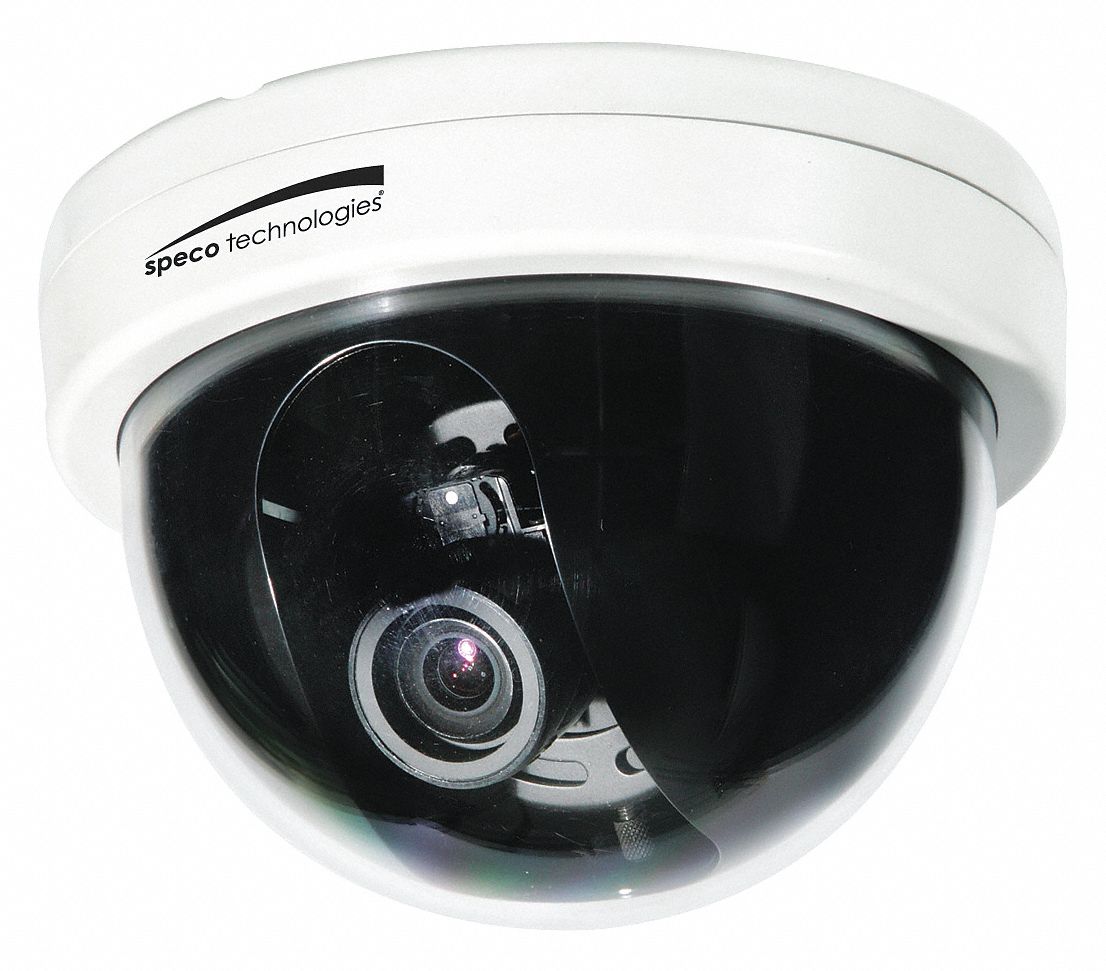 SPECO TECHNOLOGIES Camera, HDTVI Dome, Auto Iris Varifocal Lens