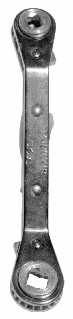 Box End Wrench: Alloy Steel, Chrome, 1/4 in_3/8 in_3/16 in_5/16 in Head Size, Offset