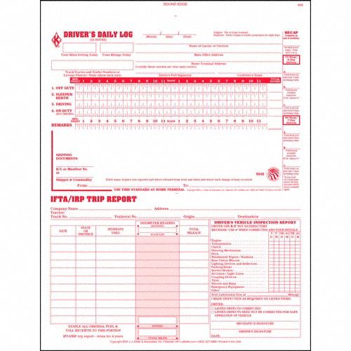 DRIVERS LOGBOOK 3 IN 1,CARBONLESS