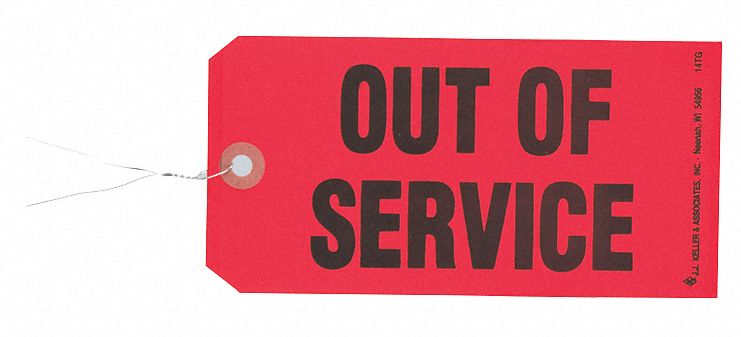 Tag, Red, Cardstock, 3-1/8inH, 6-1/4inW, PK50