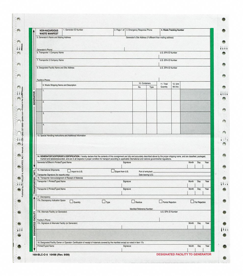 jj-keller-500-pk-non-hazardous-waste-manifest-52vp68-10498-grainger