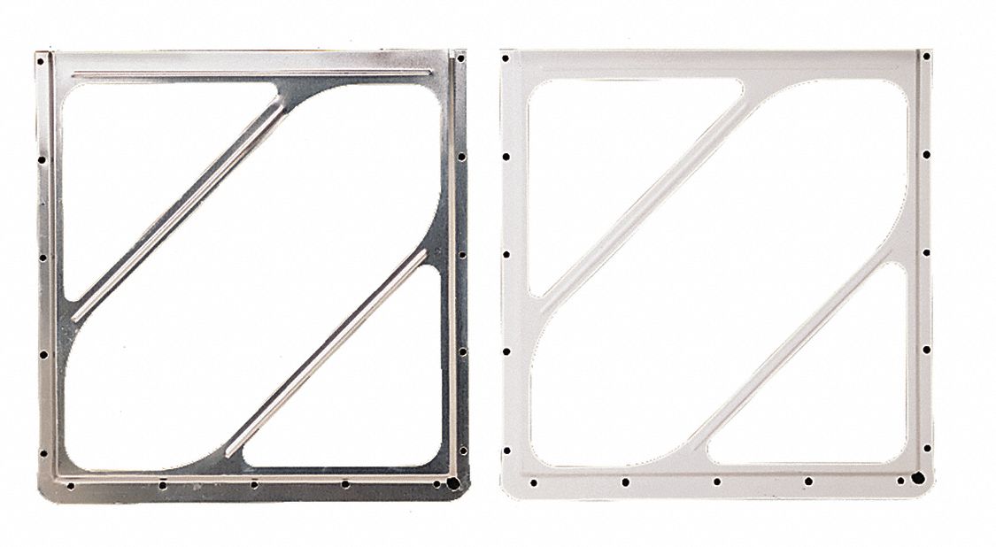 Vehicle Placard Holder: Front Plate Placard Holder, 11 7/8 in Wd, 13 3/4 in Ht, Aluminum