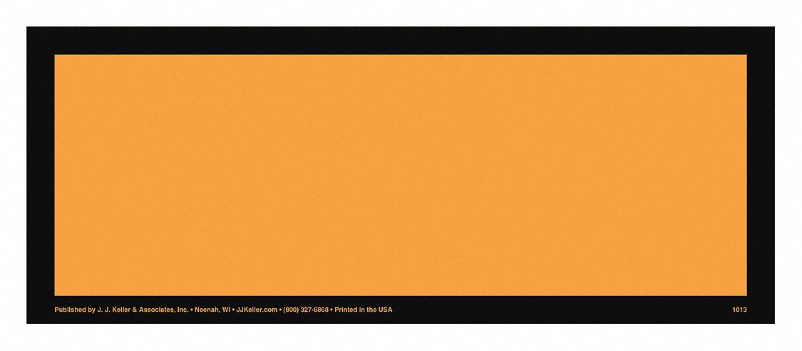 Hazmat ID Placard Vinyl