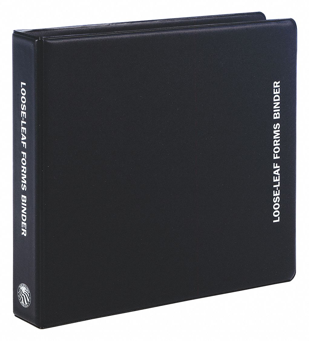 JJ KELLER, Hard Surface, Black, Forms Binder - 52VR06|11730 - Grainger