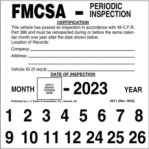 FMCSA Periodic Inspection
