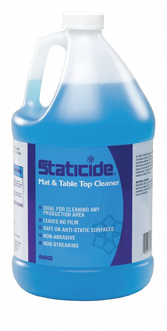 ACL STATICIDE, Jug, 1 gal Container Size, Mat and Table Top Cleaner