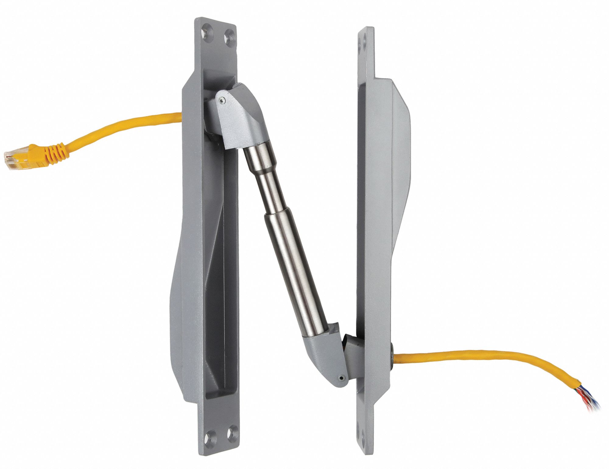 Power Transfer: 24V DC, 1 A Current, Metal, 1 3/4 in Overall Lg, 1 1/4 in Overall Wd