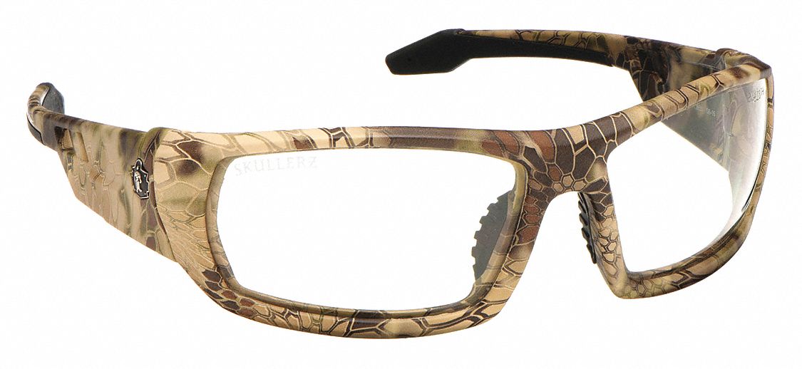 LUNETTES DE SÉCURITÉ, MONTURE INTÉGRALE, NYLON/PC, ANTIRAYURES, KRYPTEK HIGHLANDER/TRNSP, CSA, UV, M, UNISEXE