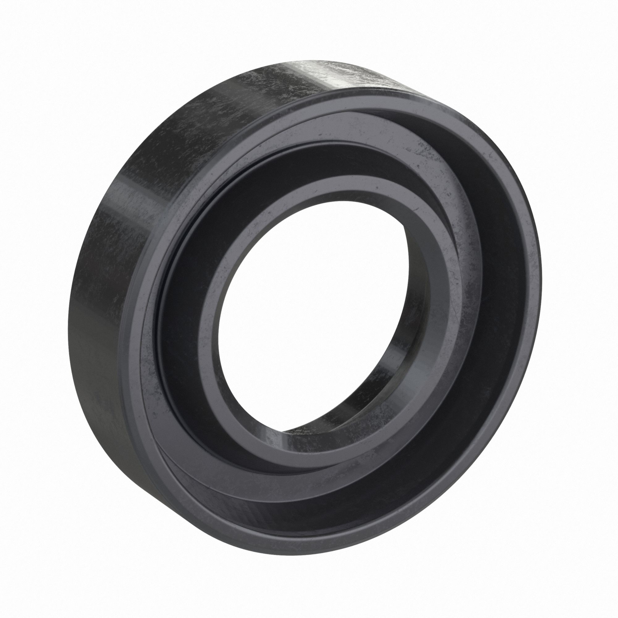Rotary Shaft Seal: 1 Lip, VC, Nitrile, 4 mm ID, 8 mm OD, 2 mm Wd, 7 psi Max Pressure