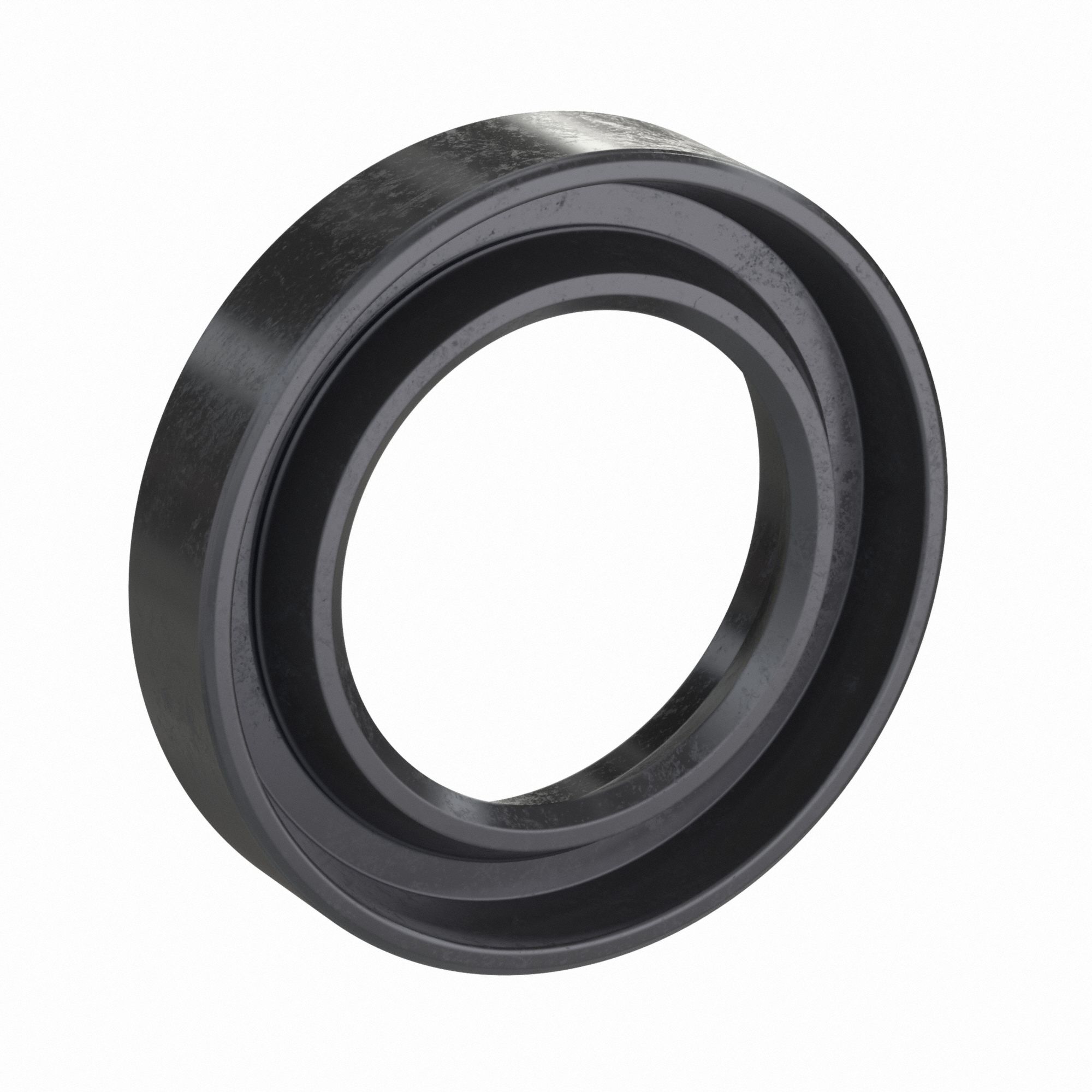 Rotary Shaft Seal: 1 Lip, VC, Nitrile, 6 mm ID, 10 mm OD, 2 mm Wd, 7 psi Max Pressure
