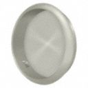 Flush Pull,  Sliding Door,  Solid Brass,  Satin Nickel,  2 1/2 in Length (In.),  3/8 in Width (In.)