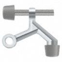 Zinc,  Door Stop,  Door Mount,  Bright Chrome Finish,  2 1/8 in Projection,  1 7/8 in Height