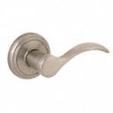 Lever Lockset,  Mechanical,  Light Duty,  Not Keyed,  Satin Nickel,  2-3/8 in or 2-3/4 in Backset
