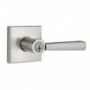 Lever Lockset,  Mechanical,  Light Duty,  Different,  Satin Nickel,  2-3/8 in or 2-3/4 in Backset