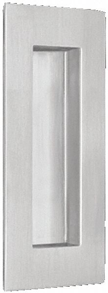 Pull Handle: Threaded Holes, Stainless Steel, Satin Stainless Steel, 1/16 in Projection