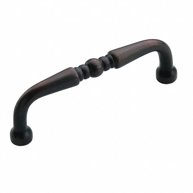 AMEROCK Pull Handle: Threaded Holes, Zinc, Oil Rubbed Bronze, 3 in ...