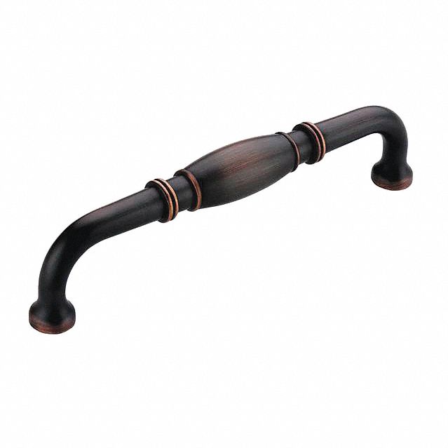 AMEROCK Pull Handle Threaded Holes, Zinc, Oil Rubbed Bronze, 1 3/4 in