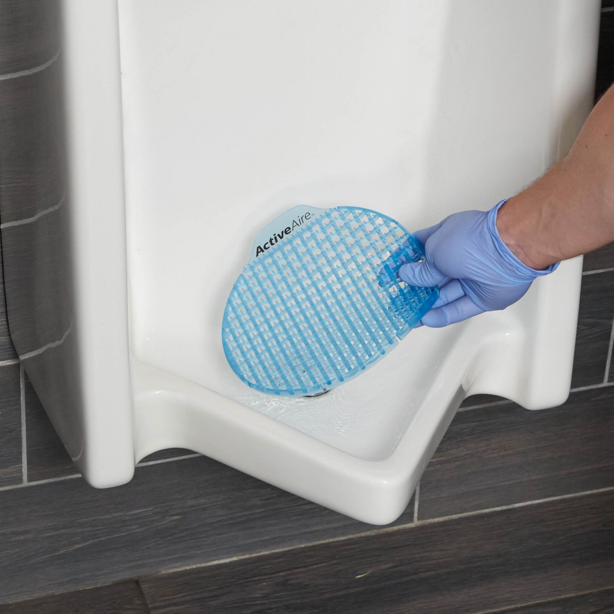 Urinal Screen, Fresh Linen Fragrance, NonPara, Round, 3.68 oz, PK 12 52WP67