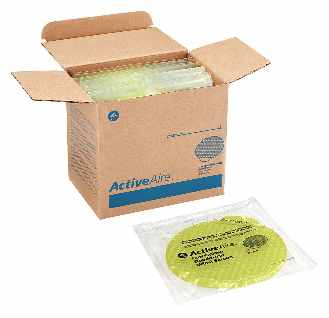 NonPara, Round, Urinal Screen 52WP6948265 Grainger