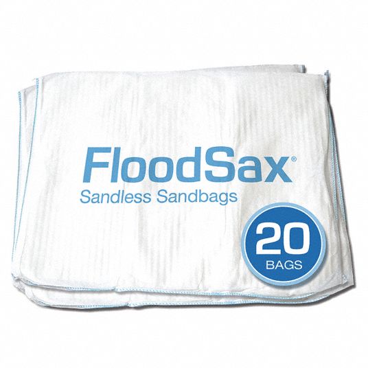 FLOODSAX, Freshwater/Saltwater, White, Sandless Sandbag, 5 gal
