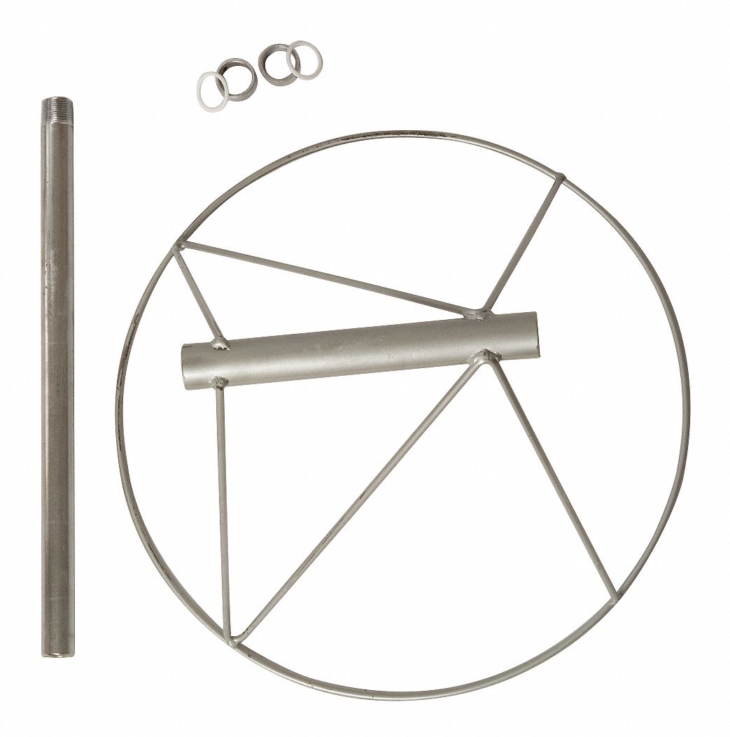 18 in Throat Dia, (2) ORings/(2) Set Collars/Mounting Threaded Pipe