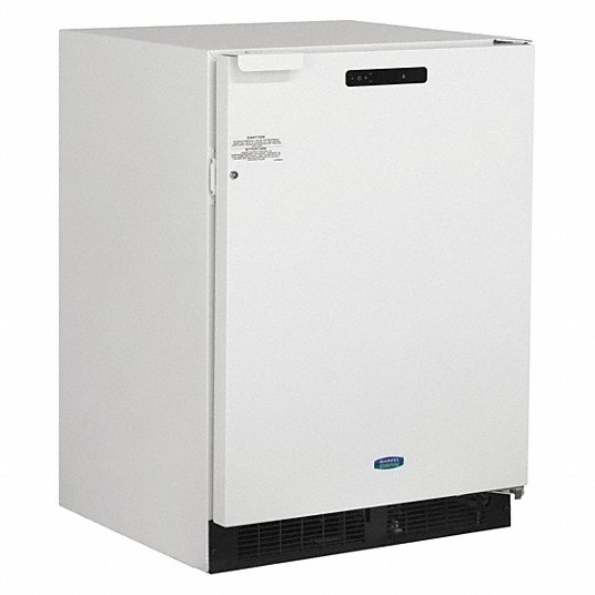 Refrigerator and Freezer: 3.8 cu ft Refrigerator Capacity, 33 3/4 in Overall Ht