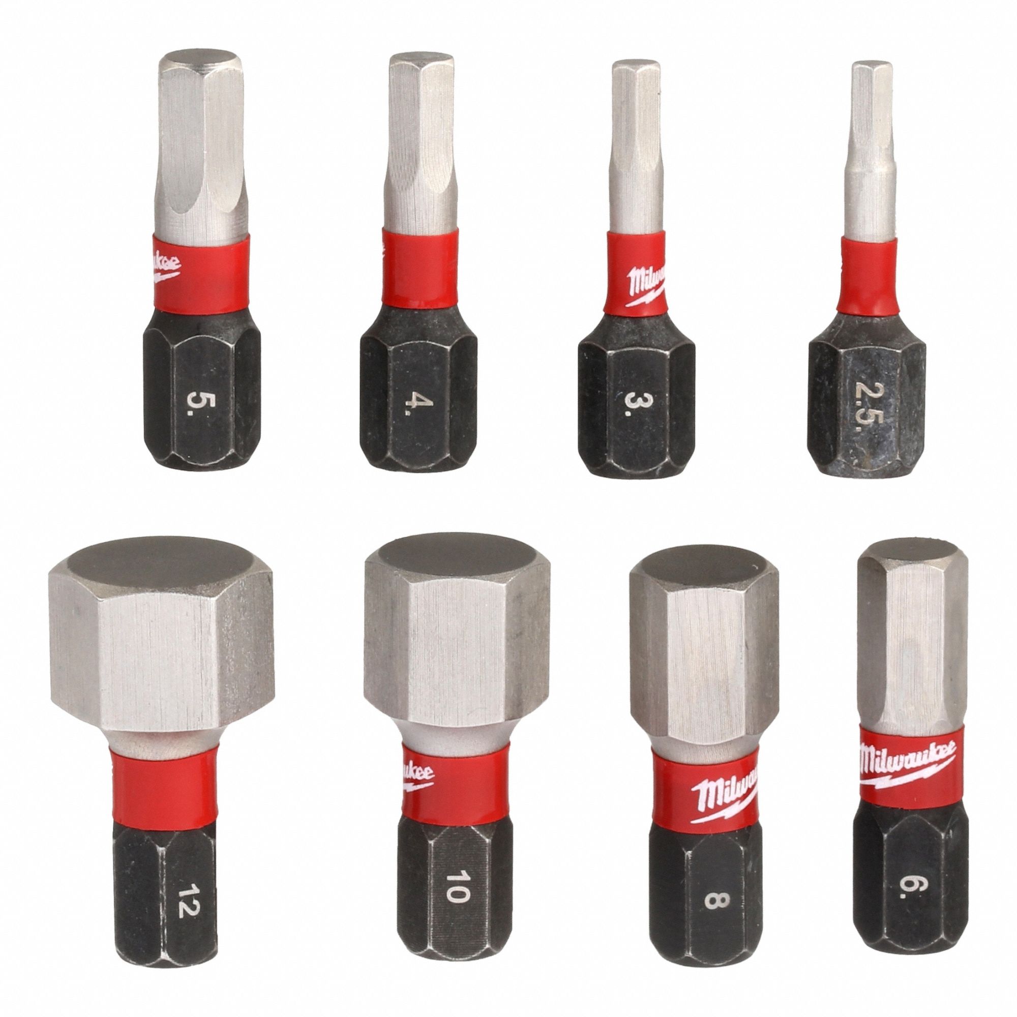 INSERT BIT SET,1/4IN SHANK,1IN BIT L,PK8